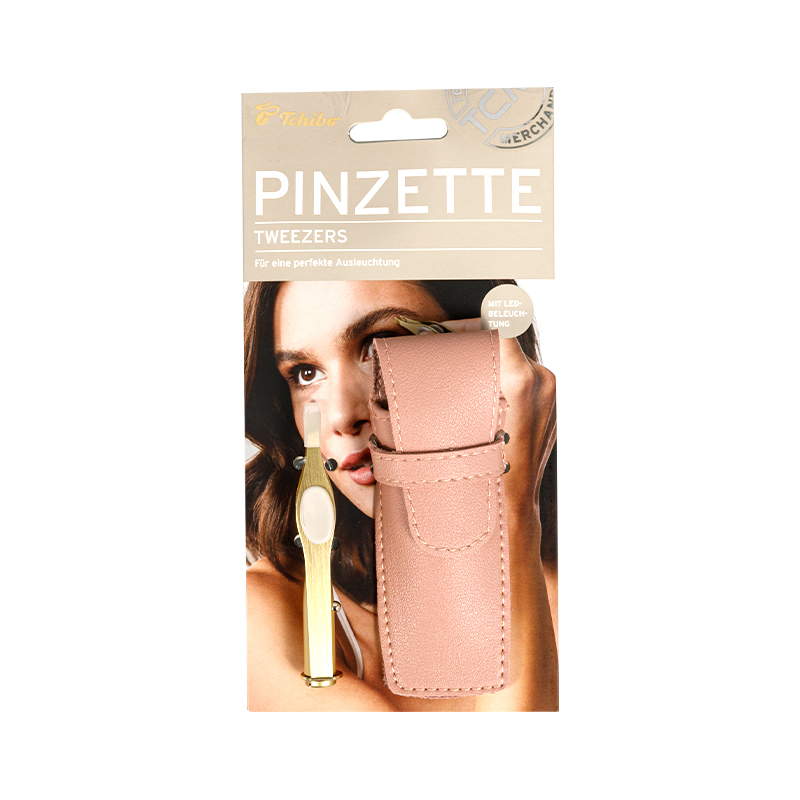 Pinzetta estetica multifunzionale in acciaio inox